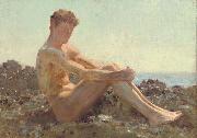 Henry Scott Tuke The Sun-bather oil on canvas